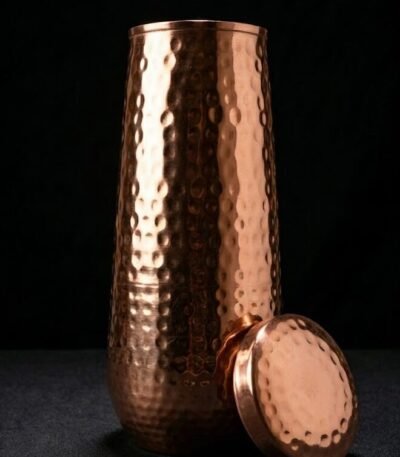 Copper Hammered Sugar Pot