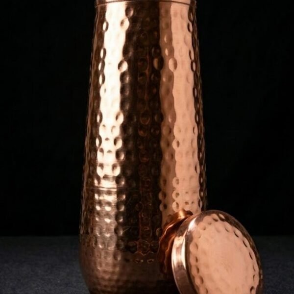 Copper Hammered Sugar Pot