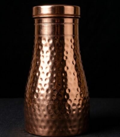 Copper Hammered Sugar Pot