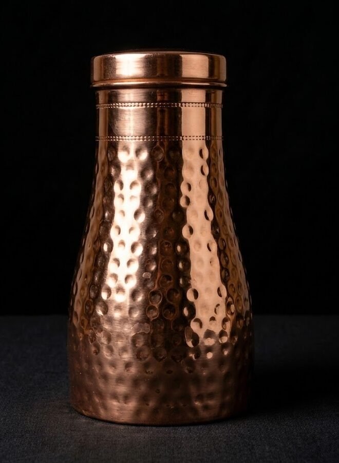 Copper Hammered Sugar Pot Copper Hammered Sugar Pot