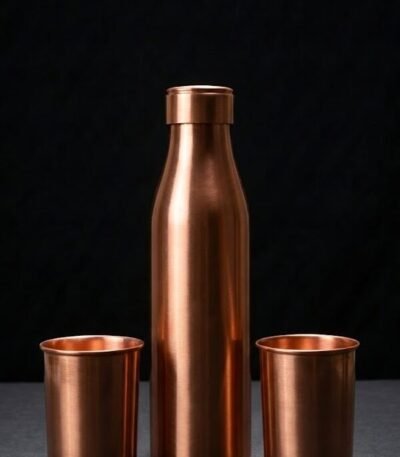 Matte Bottle Glass Gift Set