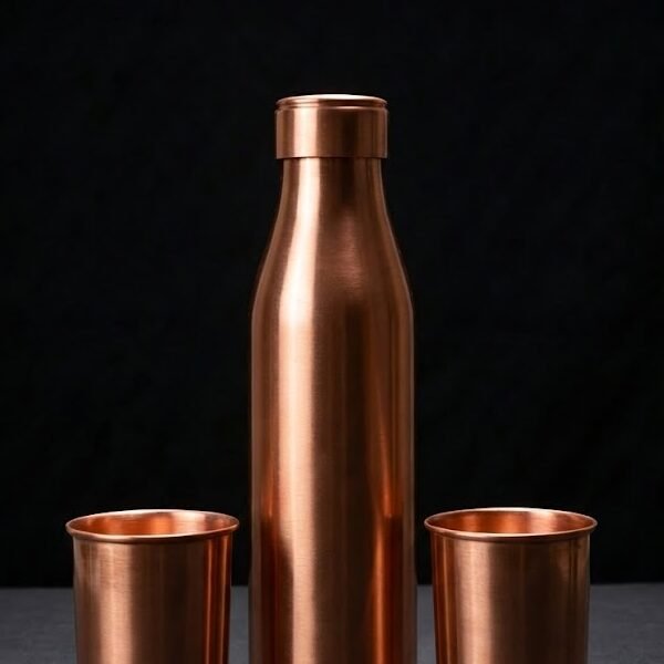 Matte Bottle Glass Gift Set